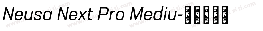 Neusa Next Pro Mediu字体转换